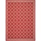 Safavieh Outdoor CY6918-248 Courtyard Collection Red / Bone Rug